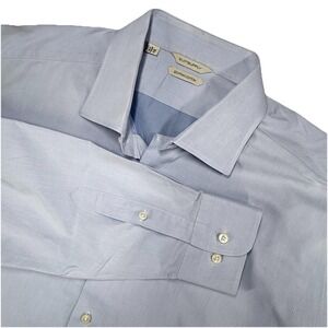 SuitSupply Egyptian Cotton‎ Dress Shirt Men 46 18  Blue